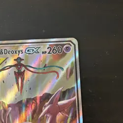 Espeon & Deoxys GX SM240 Sm Holo Tag Team Rare Pokemon TCG - Image 3