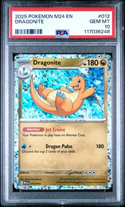 2025 POKEMON M24 EN-MCDONALD'S COLL #012 DRAGONITE PSA 10 - Image 1