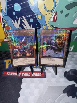 Yugioh Quarter Century Secret Rare QuickDraw Synchron Dekoichi Battlechanted Nm - Image 1