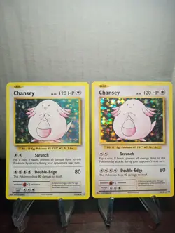 2016 Pokemon TCG Two Chansey reverse Holo Rare Cards 70/108 - Image 2