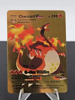 Charizard VMAX 143/293 Gold Metal Pokemon Card Collectible/Gift/Display - Image 1