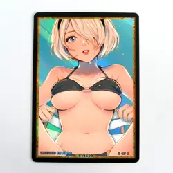 2B Waifu Anime Card LIMITED 1/1 Custom TCG Holo Goddess Story ACG T11509 - Image 1