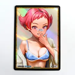 MAY Waifu Anime Card LIMITED 1/1 Custom TCG Holo Goddess Story ACG T11644 - Image 1