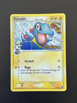 Totodile 67/101 EX Dragon Frontiers Delta Species Reverse Holo Pokemon Card AA2 - Image 1