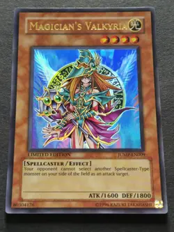 Magician's Valkyria Ultra Rare Limited Edition JUMP-EN009 Yu-Gi-Oh! card. - Image 1