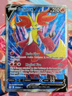 Pokemon TCG Delphox v Lost Origin Full Art Ultra Rare Card 173/196 NM Condition - Image 1
