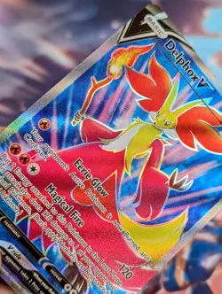 Pokemon TCG Delphox v Lost Origin Full Art Ultra Rare Card 173/196 NM Condition - Image 2