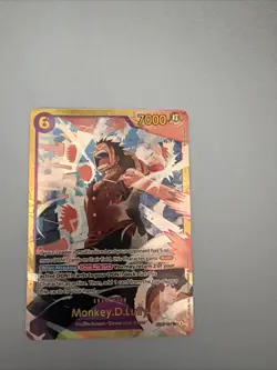 One Piece Card Game Monkey.D.Luffy Reprint EB02-061 SEC English prb 02 full art - Image 1