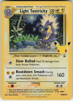 Holo Foil Light Toxtricity SWSH137 Promo SWSH: Sword & Shield Promo Cards - Image 1