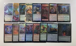MAGIC THE GATHERING SPIDER-MAN 16 CARD LOT Mythics Rares Foil Collector Booster - Image 1