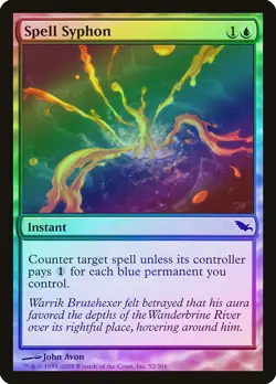 Spell Syphon FOIL Shadowmoor NM Blue Common MAGIC THE GATHERING CARD ABUGames - Image 1