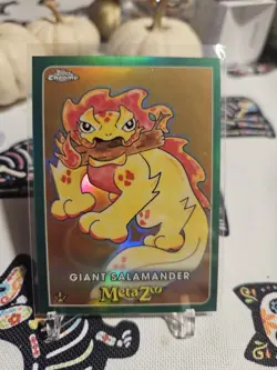 Metazoo Topps Chrome Giant Salamander Green Refractor 71/99 Card #96 - Image 1