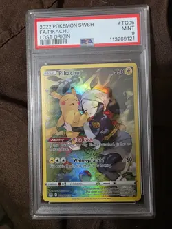 Pokemon Pikachu TG05/TG30 Ultra Rare Card PSA 9 Mint - Image 1
