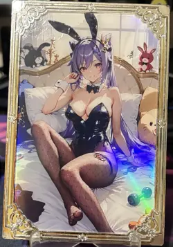 Spicy Vintage Waifu Bunny Anime Metal Ornamental Card 🌶🔥 - Image 4