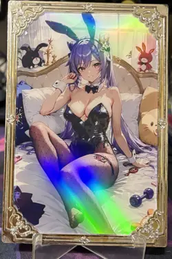 Spicy Vintage Waifu Bunny Anime Metal Ornamental Card 🌶🔥 - Image 5
