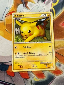 Pikachu 16/30 HGSS Trainer Kit Gyarados & Raichu Pokemon Card Vintage 2010 MP - Image 1