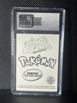 POKEMON Sticker Cards 2001 HOLO FOIL TOTODILE DUNKIN BOOMER MINT+ POP 2 - Image 2