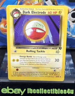 DARK ELECTRODE - 34/82 - Team Rocket - Pokemon Card - WOTC 2000 NM Free Shipping - Image 1