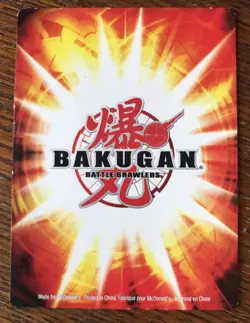 BAKUGAN Battle Brawler GRIFFON SCREAM 2009 Ability Card Spin Master Card - Image 2