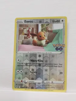 reverse holo Eevee 054/078 Pokemon GO card common NM - Image 1