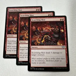 [X3] Scorching Shot - Regular #145 Outlaws of Thunder Junction - NM - MTG - Image 1