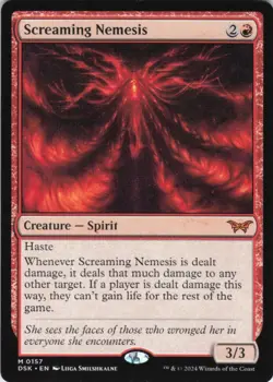 MTG Screaming Nemesis (157) | NM | Duskmourn: House of Horror {DSK} - Image 1