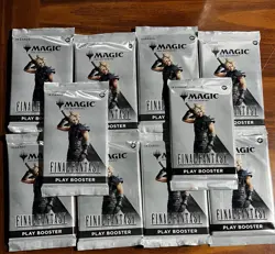 Lot Of 10 Magic the Gathering Final Fantasy Play Booster Pack New/Sealed FF MTG - Image 1