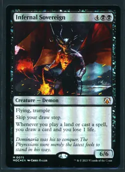 Infernal Sovereign - Foil - Magic MTG 2023 March of the Machine Commander NM/M - Image 1