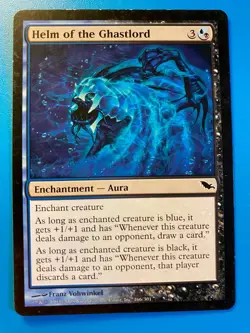 MTG 1x Helm of the Ghastlord # 166 Shadowmoor Pauper Magic the Gathering x1 MP - Image 1