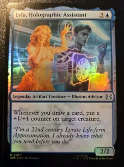 Lyla, Holographic Assistant 0007 Foil Uncommon Spider-Man Magic: The Gathering - Image 1