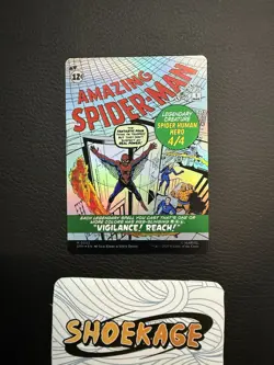 Peter Parker (0232) (Borderless) MTG Marvel's Spider-Man Foil Near Mint - Image 4