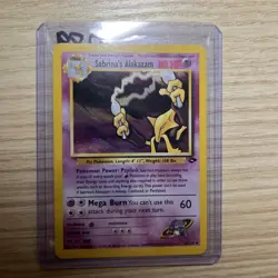 Sabrina's Alakazam Holo - Pokemon 2000 Gym Challenge #16 NM+ / NM-MT - Image 1