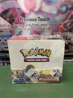 Rip/dent POKEMON TCG SV02 PALDEA EVOLVED FACTORY SEALED 36 PACK BOOSTER BOX - Image 1