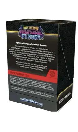 X8 Pokemon Mega Evolution Phantasmal Flames Booster Bundle Sealed PRESALE 11/14 - Image 2