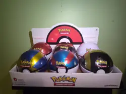 Pokemon TCG Pokeball Set of 6 D21 (Includes Cosmic Eclipse) SEALED W/ Display - Image 1