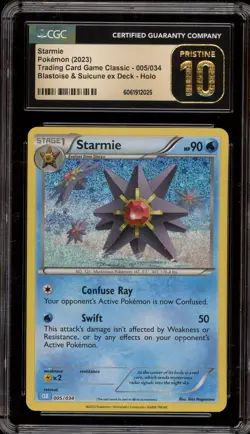 Pokemon Starmie Classic Blastoise & Suicune ex Deck Holo #005 CGC 10 Pristine - Image 1