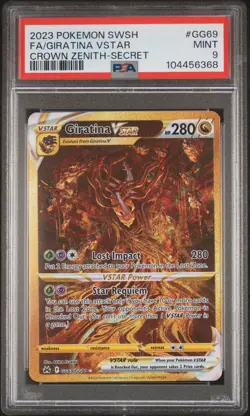 2023 POKEMON SWORD & SHIELD CROWN ZENITH SECRET FULL ART/GIRATINA VSTAR PSA 9 - Image 1