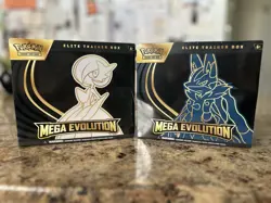 Mega Evolution Elite Trainer Box ETB Set of 2 Lucario & Gardevoir NEW SEALED - Image 1