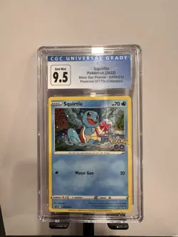 CGC 9.5 Squirtle Pokemon 2022 Black Star SWSH233 Pokemon GO Pin Collections - Image 1