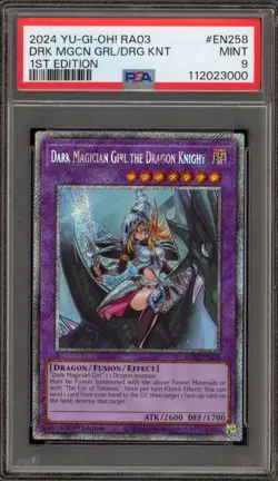 Yu-Gi-Oh! Dark Magician Girl the Dragon Knight 1st Edition RA03-EN258 PSA 9 - Image 1
