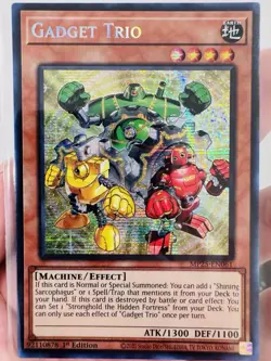 Yugioh Gadget Trio MP25-EN061 Prismatic Secret Rare 1st Edition NM - Image 1