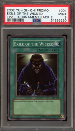 Yu-Gi-Oh! Exile of the Wicked Tournament Pk. 2 Promo TP2-004 PSA 9 Mint - Image 1