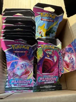 Pokemon Fusion Strike Booster Pack Trading Card Game Set - Image 1