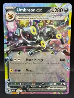 Pokemon TCG Umbreon EX 60/131 Double Rare Holo Card Prismatic Evolutions - Image 1