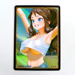 HILDA Waifu Anime Card LIMITED 1/1 Custom TCG Holo Goddess Story ACG T11610 - Image 1