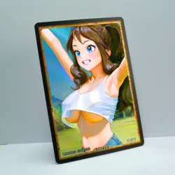 HILDA Waifu Anime Card LIMITED 1/1 Custom TCG Holo Goddess Story ACG T11610 - Image 2