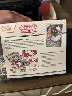 Pokemon White Flare ETB & Thundur Promo Card Factory Sealed - Image 3