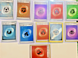 POKEMON HOLOGRAPHIC ENERGY LOT 11 RARE CARDS TCG SHINY MINT FIRE WATER GRASS NM - Image 1