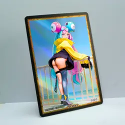 IONO Waifu Anime Card LIMITED 1/1 Custom TCG Holo Goddess Story ACG T11612 - Image 2