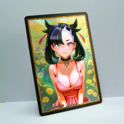 MARNIE Waifu Anime Card LIMITED 1/1 Custom TCG Holo Goddess Story ACG T11638 - Image 2